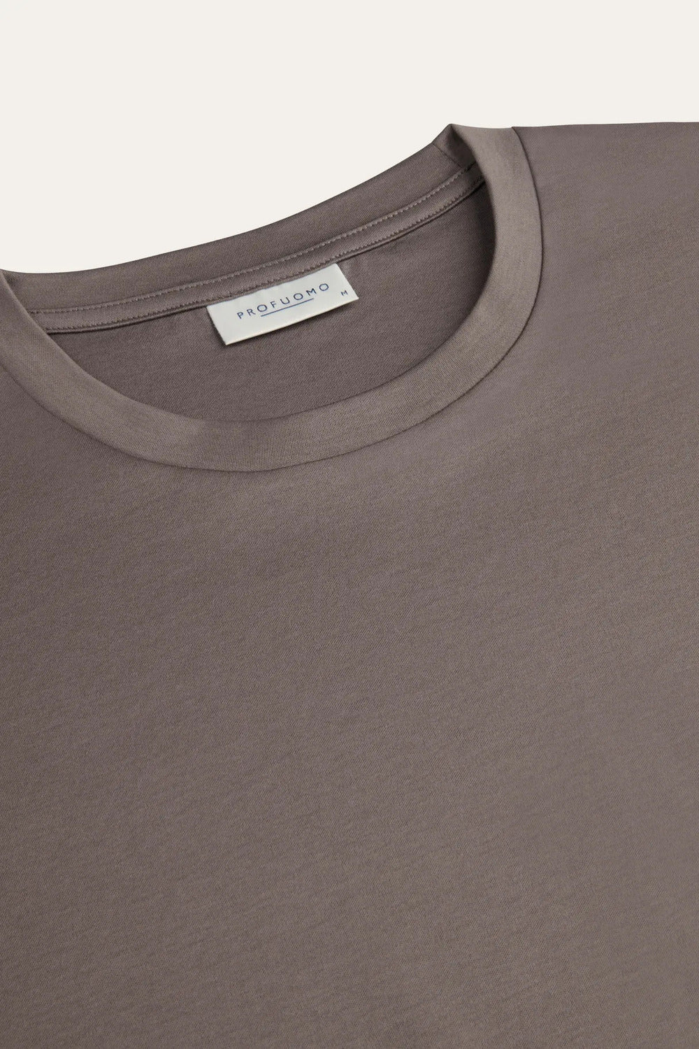 Profuomo Pima Katoen T-shirt – Aubergine-100% katoen-HEREN POLO'S & T-SHIRTS-Paars