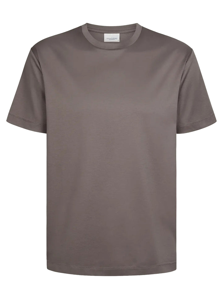 Profuomo Pima Katoen T-shirt – Aubergine-100% katoen-HEREN POLO'S & T-SHIRTS-Paars