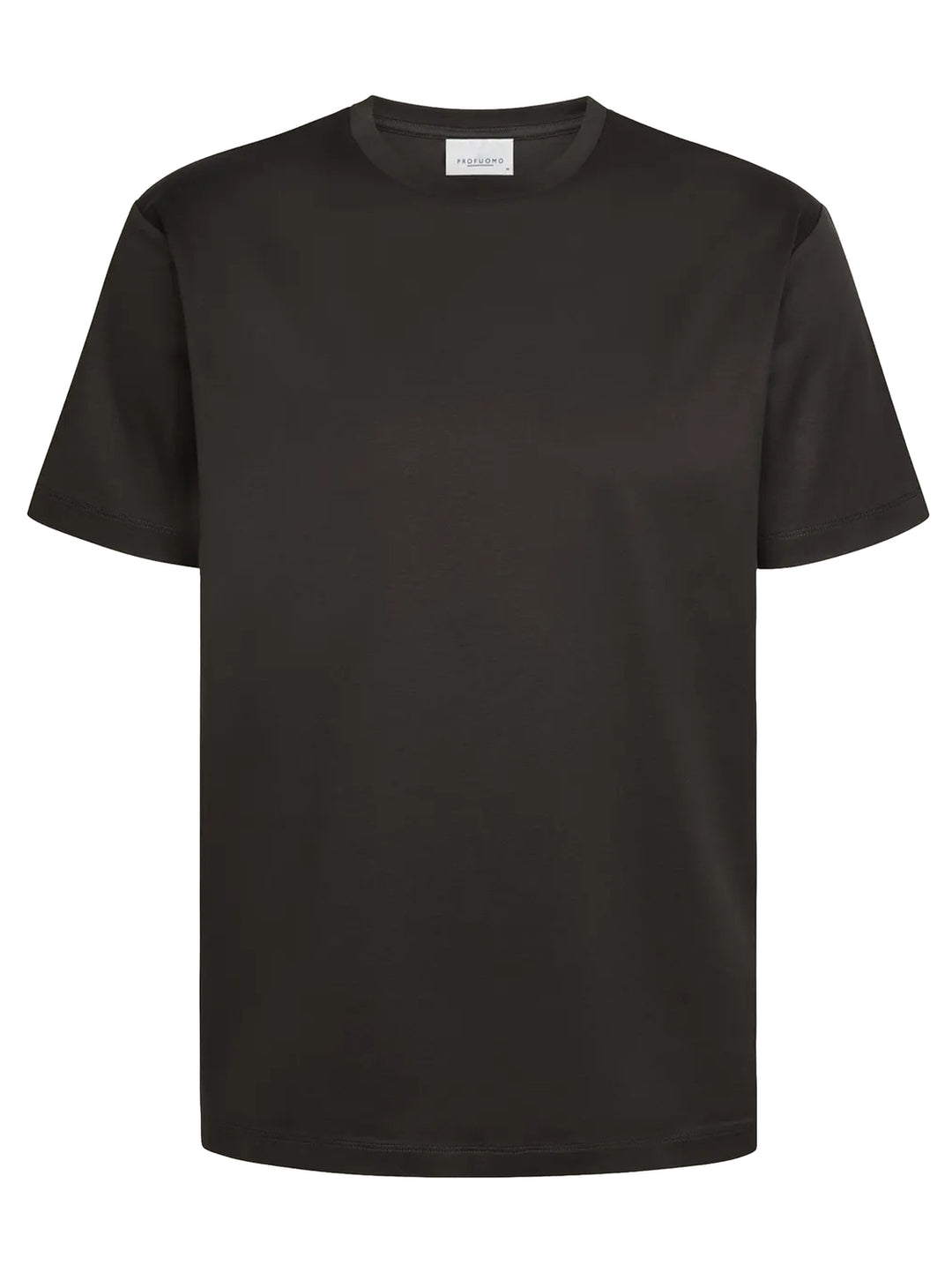Profuomo Pima Katoen T-shirt – Bruin-100% katoen-HEREN POLO'S & T-SHIRTS-Bruin