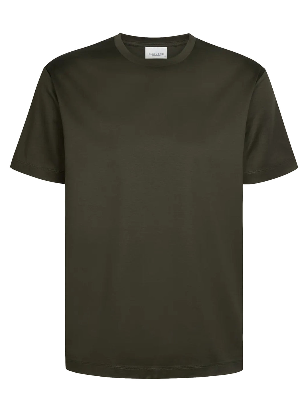 Profuomo Pima Katoen T-shirt – Groen-100% katoen-HEREN POLO'S & T-SHIRTS-Groen