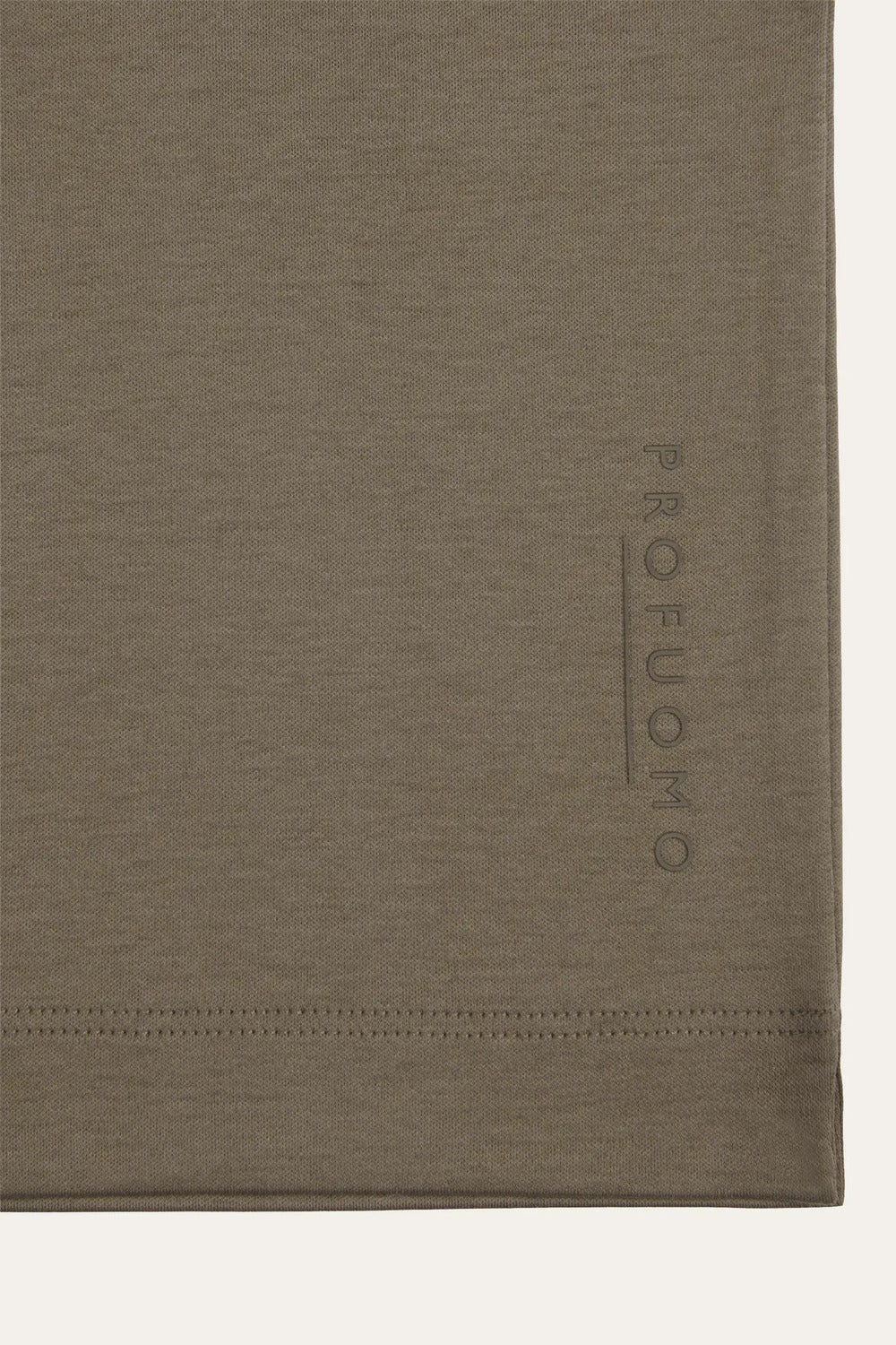 Profuomo Pima Katoen T-shirt – Taupe-100% katoen-HEREN POLO'S & T-SHIRTS-Bruin