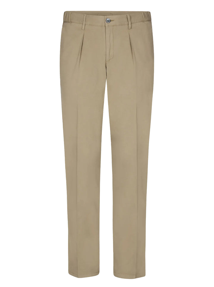Profuomo Relaxed Broek – Taupe-97% katoen, 3% elastaan-HEREN BROEKEN-Bruin