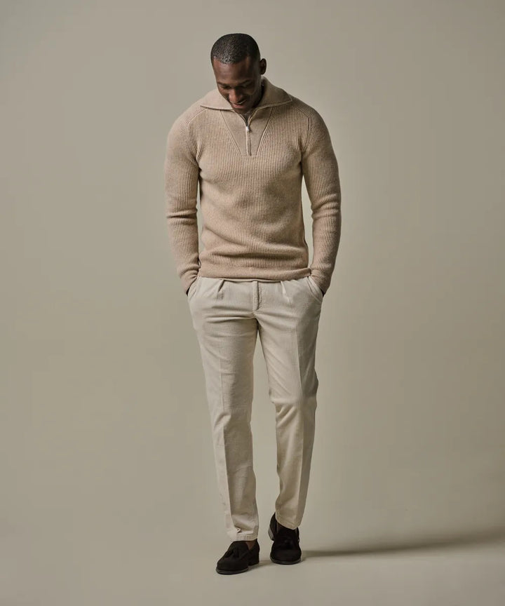 Profuomo Relaxed Fit Corduroy Chino – Room-99% cotton, 1% elastan-HEREN BROEKEN-Room
