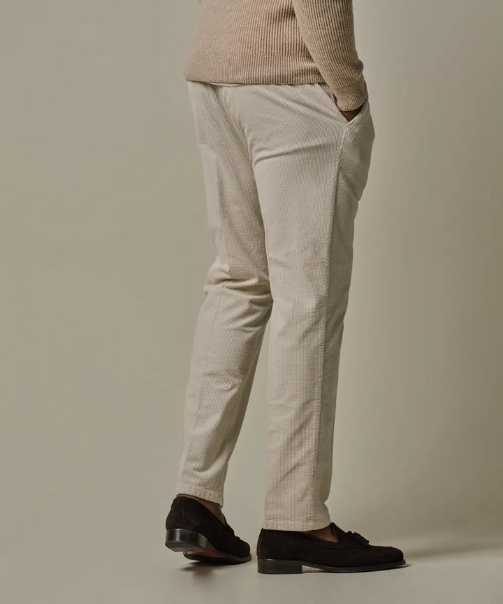 Profuomo Relaxed Fit Corduroy Chino – Room-99% cotton, 1% elastan-HEREN BROEKEN-Room