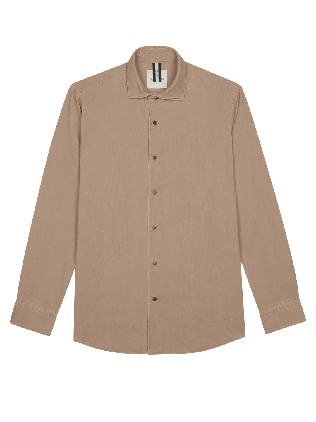 Profuomo Relaxed Fit Corduroy Shirt – Beige-100% katoen-HEREN SHIRTS-Beige