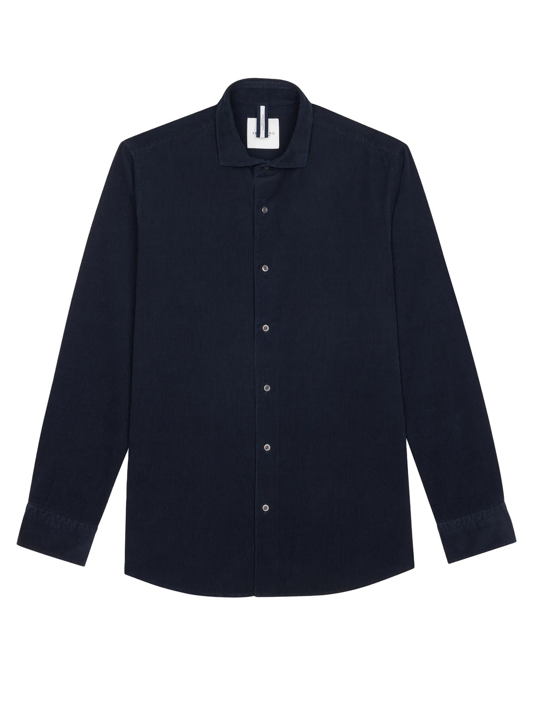 Profuomo Relaxed Fit Corduroy Shirt – Blauw-100% katoen-HEREN SHIRTS-Blauw