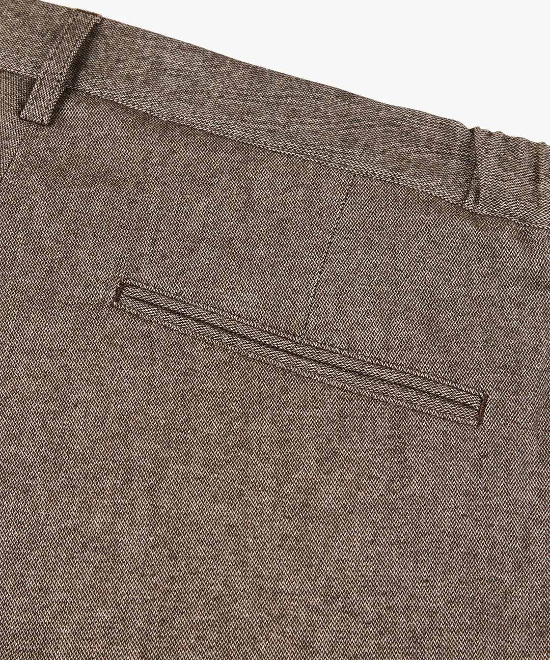 Profuomo Relaxed Fit Flannel Chino – Bruin-46% cotton, 33% polyester, 18% viscose, 3% elastaan-HEREN BROEKEN-Bruin