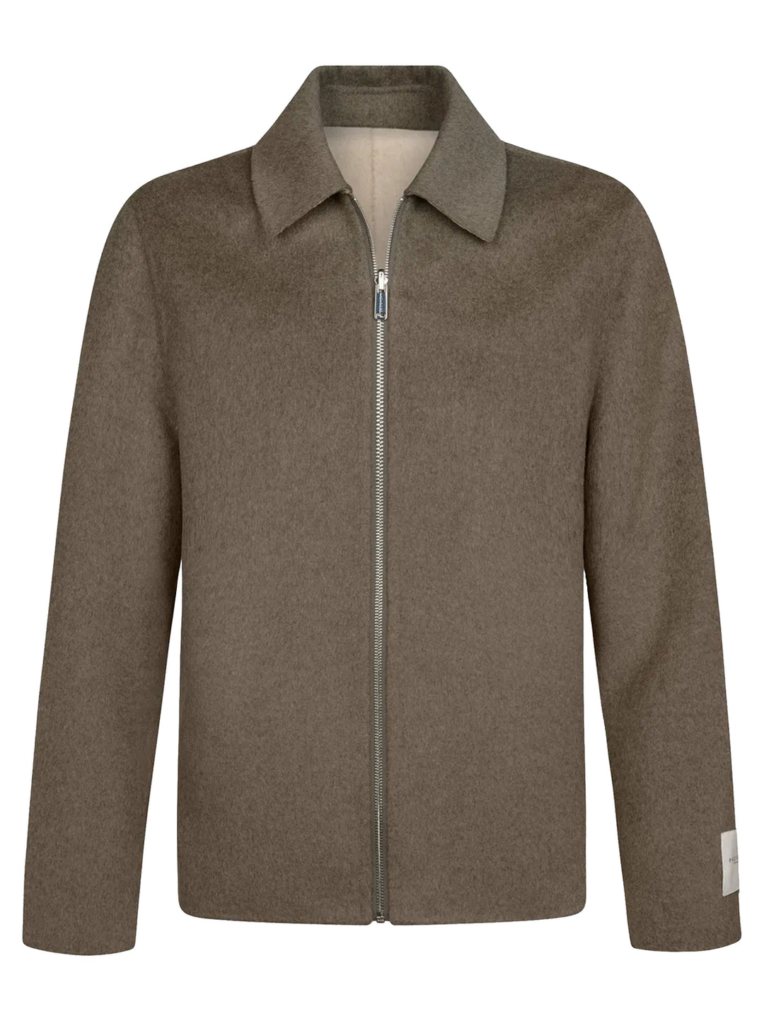 Profuomo Reversible Wollen Overshirt – Bruin-100% wol-HEREN SHIRTS-Beige