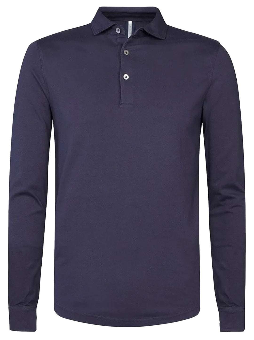 Profuomo single jersey polo-100% katoen-HEREN POLO'S & T-SHIRTS-Blauw