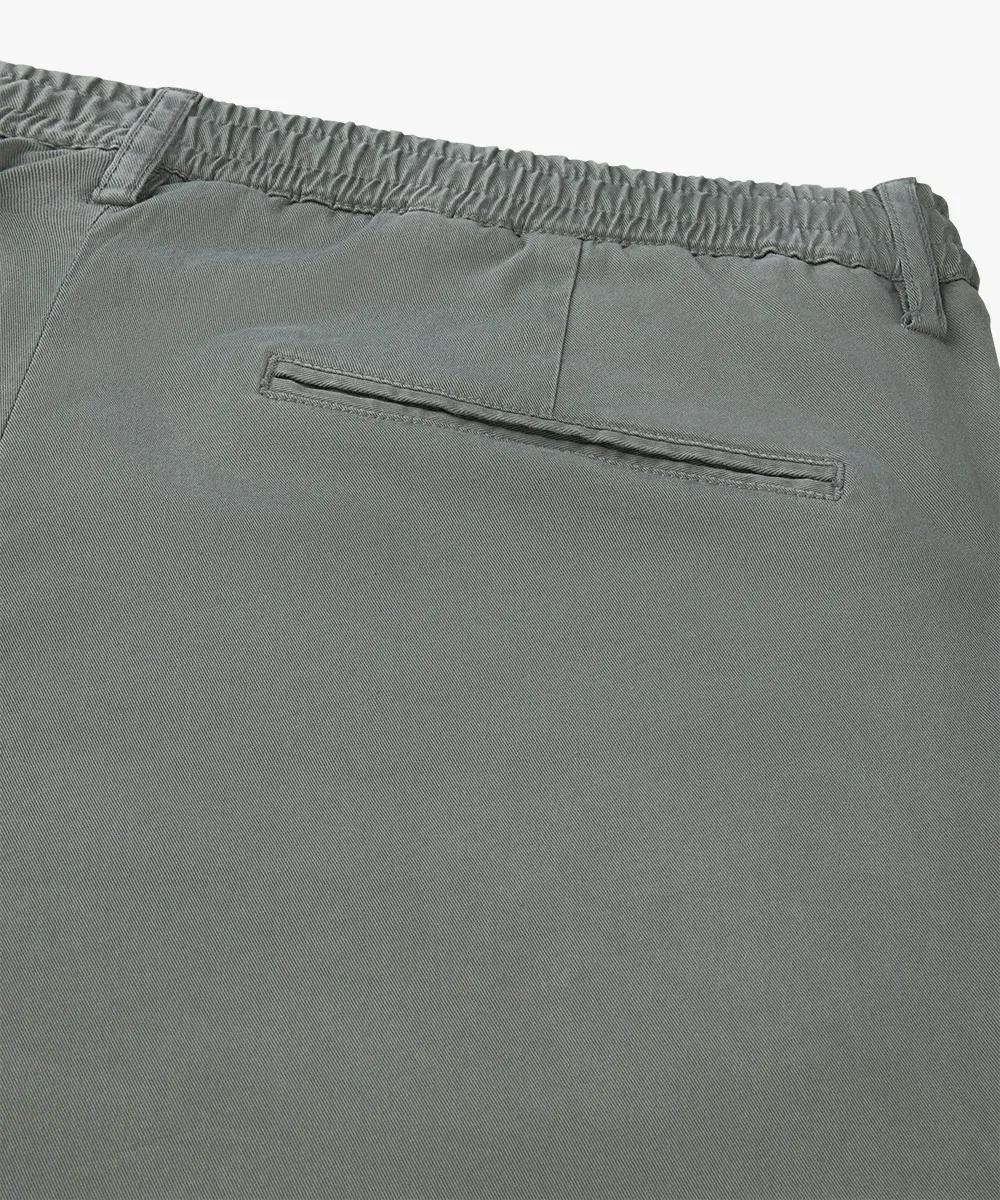 Profuomo slim fit chino-68% lyocell, 29% katoen, 3% elasthaan-HEREN BROEKEN-Groen
