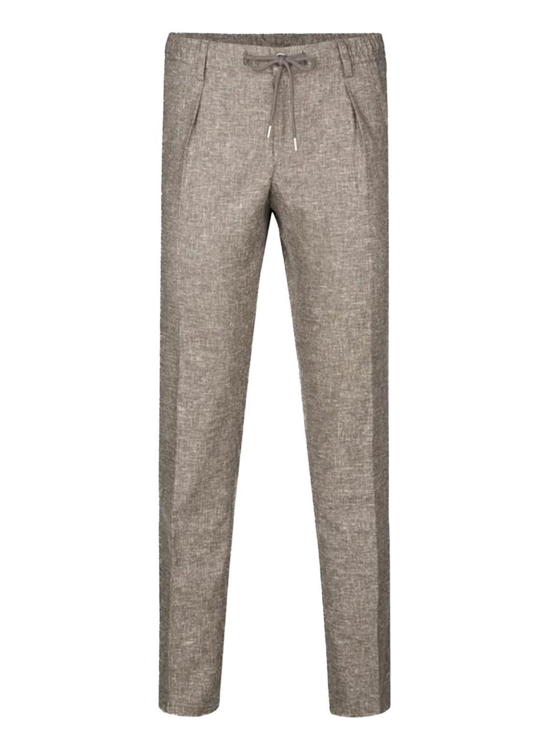 Profuomo slim pantalon linnen-56% polyester, 26% linnen, 16% viskose, 2% elasthaan-HEREN BROEKEN-Bruin