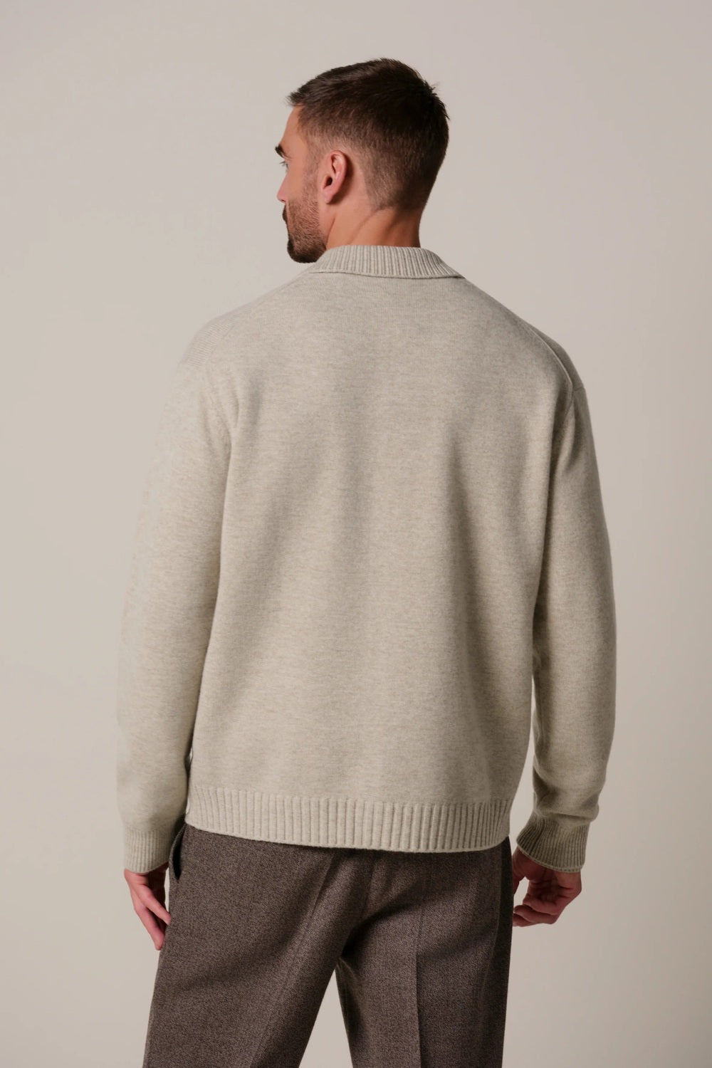 Profuomo Soft Wollen Vest – Beige-100% wol-HEREN TRUIEN & VESTEN-Beige