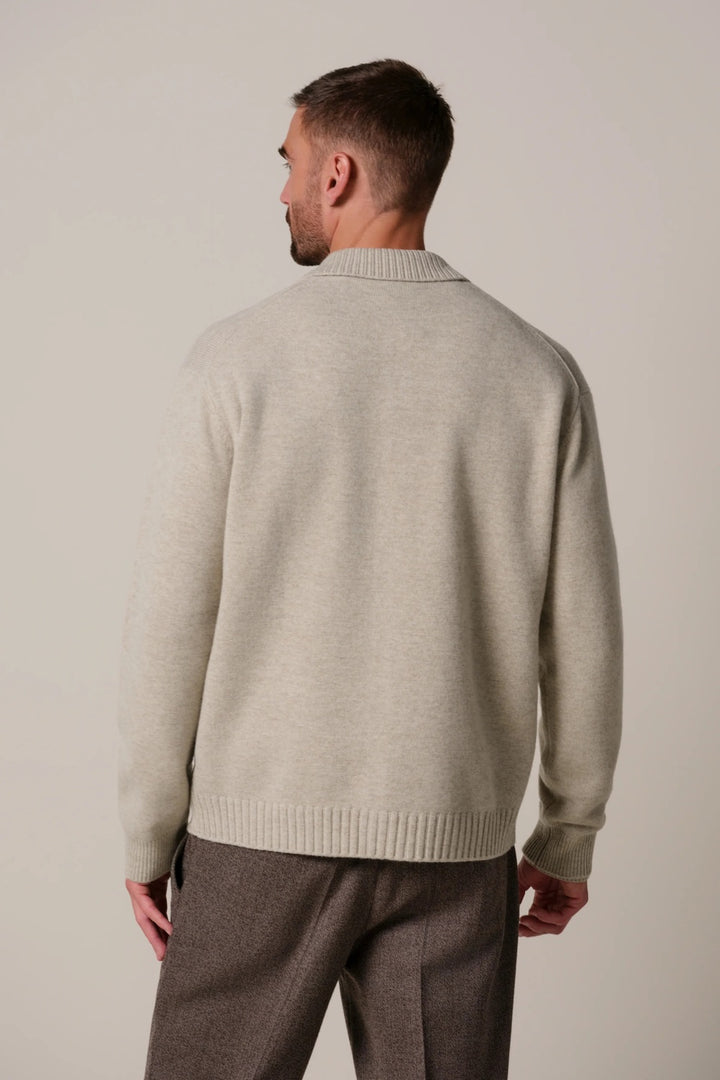 Profuomo Soft Wollen Vest – Beige-100% wol-HEREN TRUIEN & VESTEN-Beige