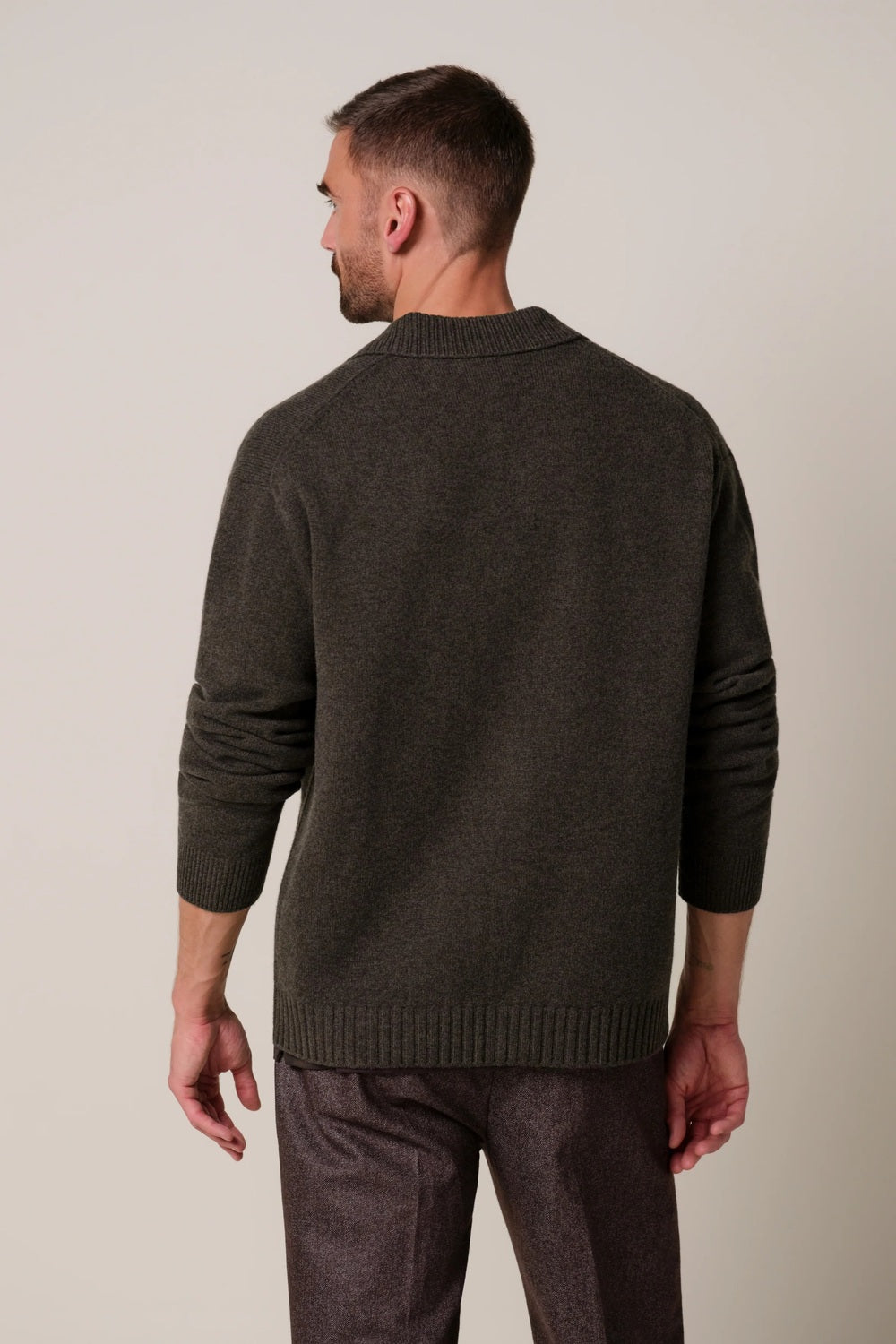 Profuomo Soft Wollen Vest – Bruin-100% wol-HEREN TRUIEN & VESTEN-Bruin