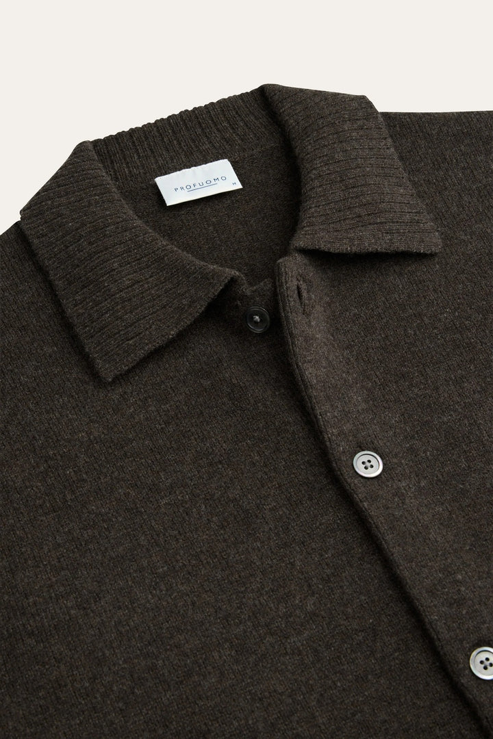 Profuomo Soft Wollen Vest – Bruin-100% wol-HEREN TRUIEN & VESTEN-Bruin
