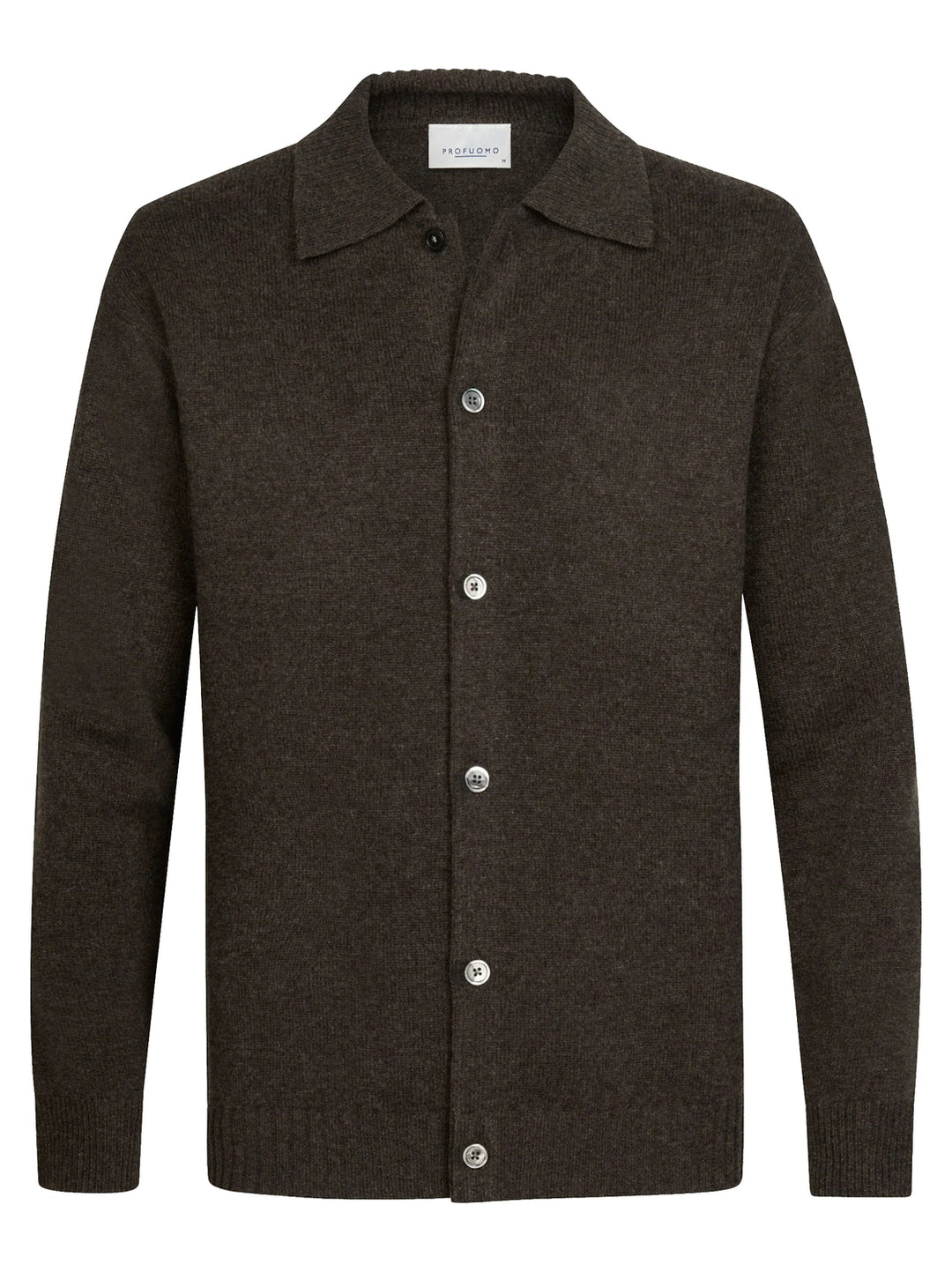 Profuomo Soft Wollen Vest – Bruin-100% wol-HEREN TRUIEN & VESTEN-Bruin