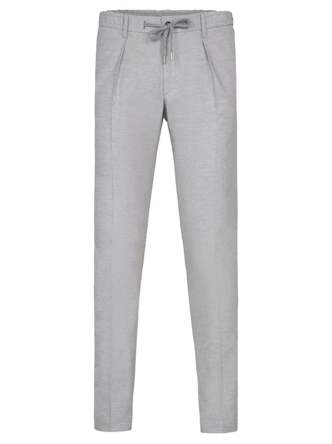 Profuomo sportcord chino grijs-46% katoen, 33% polyester, 18% viskose, 3% elasthaan-HEREN BROEKEN-Grijs