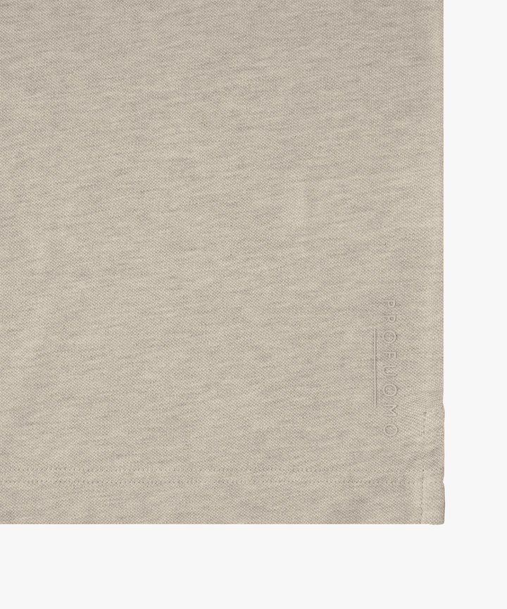 Profuomo Stretch Piqué Polo – Beige-100% katoen-HEREN POLO'S & T-SHIRTS-Beige
