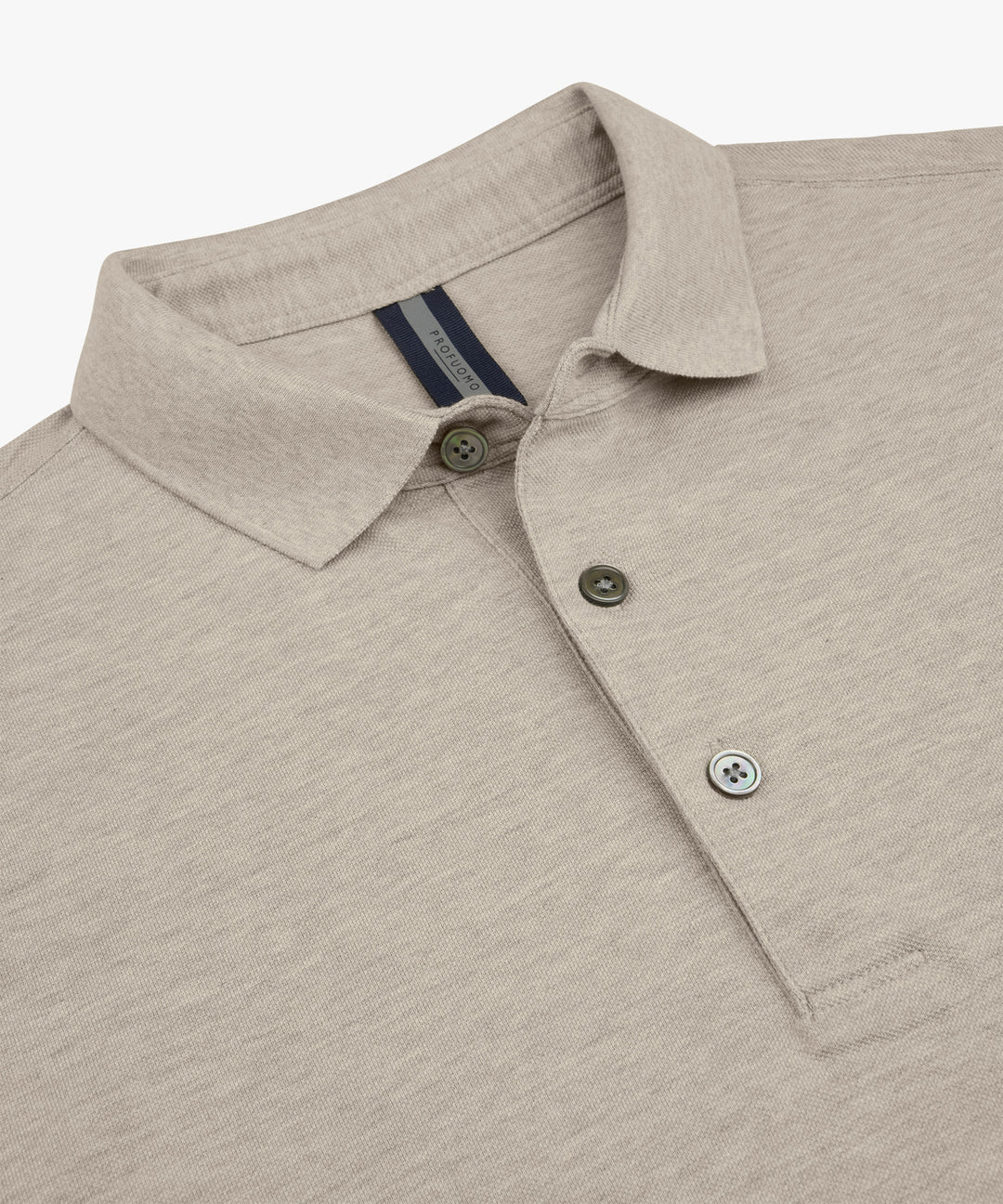 Profuomo Stretch Piqué Polo – Beige-100% katoen-HEREN POLO'S & T-SHIRTS-Beige