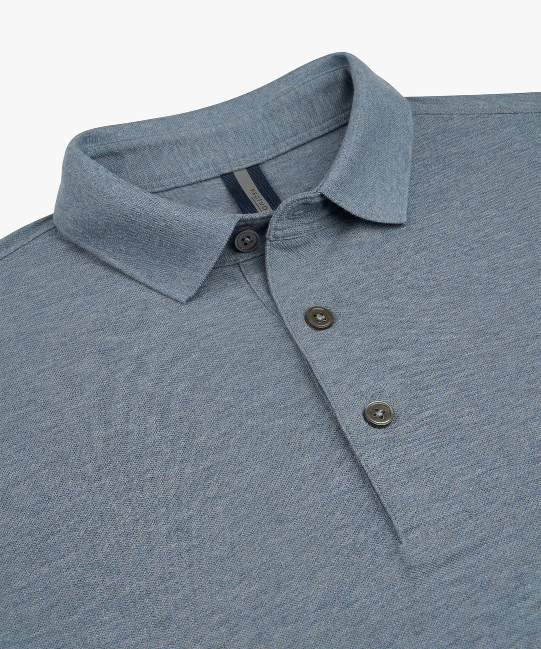 Profuomo Stretch Piqué Polo – Blauw-100% katoen-HEREN POLO'S & T-SHIRTS-Blauw
