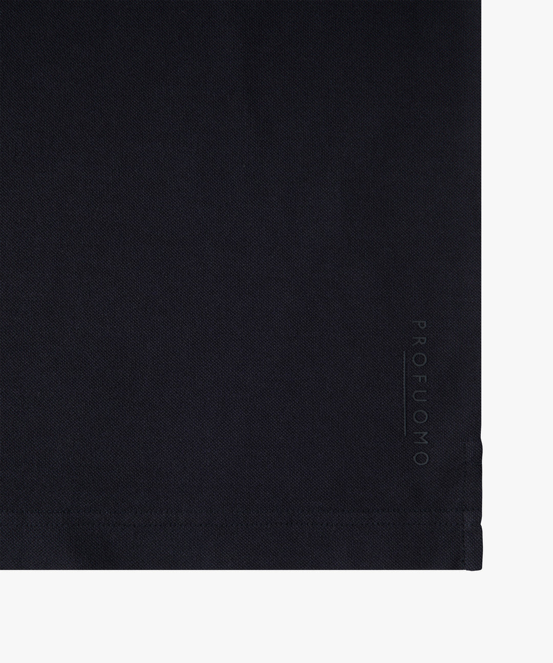 Profuomo Stretch Piqué Polo – Blauw-100% katoen-HEREN POLO'S & T-SHIRTS-Blauw