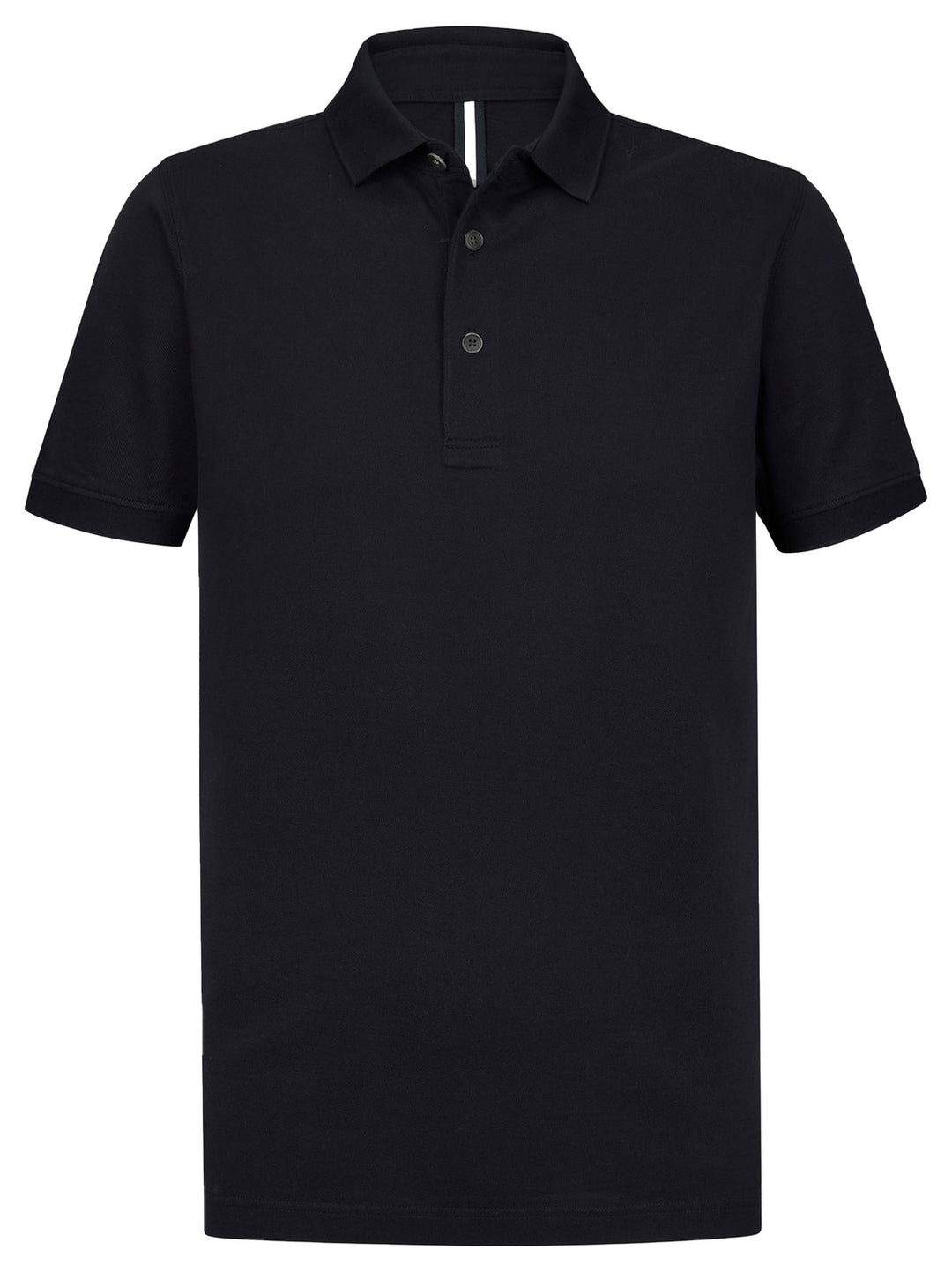 Profuomo Stretch Piqué Polo – Blauw-100% katoen-HEREN POLO'S & T-SHIRTS-Blauw