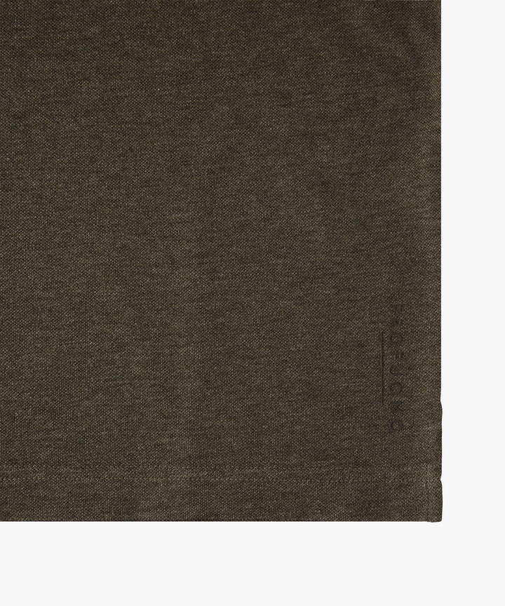 Profuomo Stretch Piqué Polo – Bruin-100% katoen-HEREN POLO'S & T-SHIRTS-Bruin
