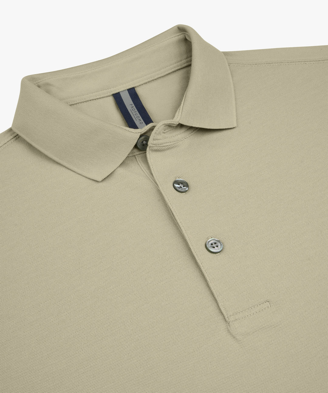 Profuomo Stretch Piqué Polo – Groen-100% katoen-HEREN POLO'S & T-SHIRTS-Groen