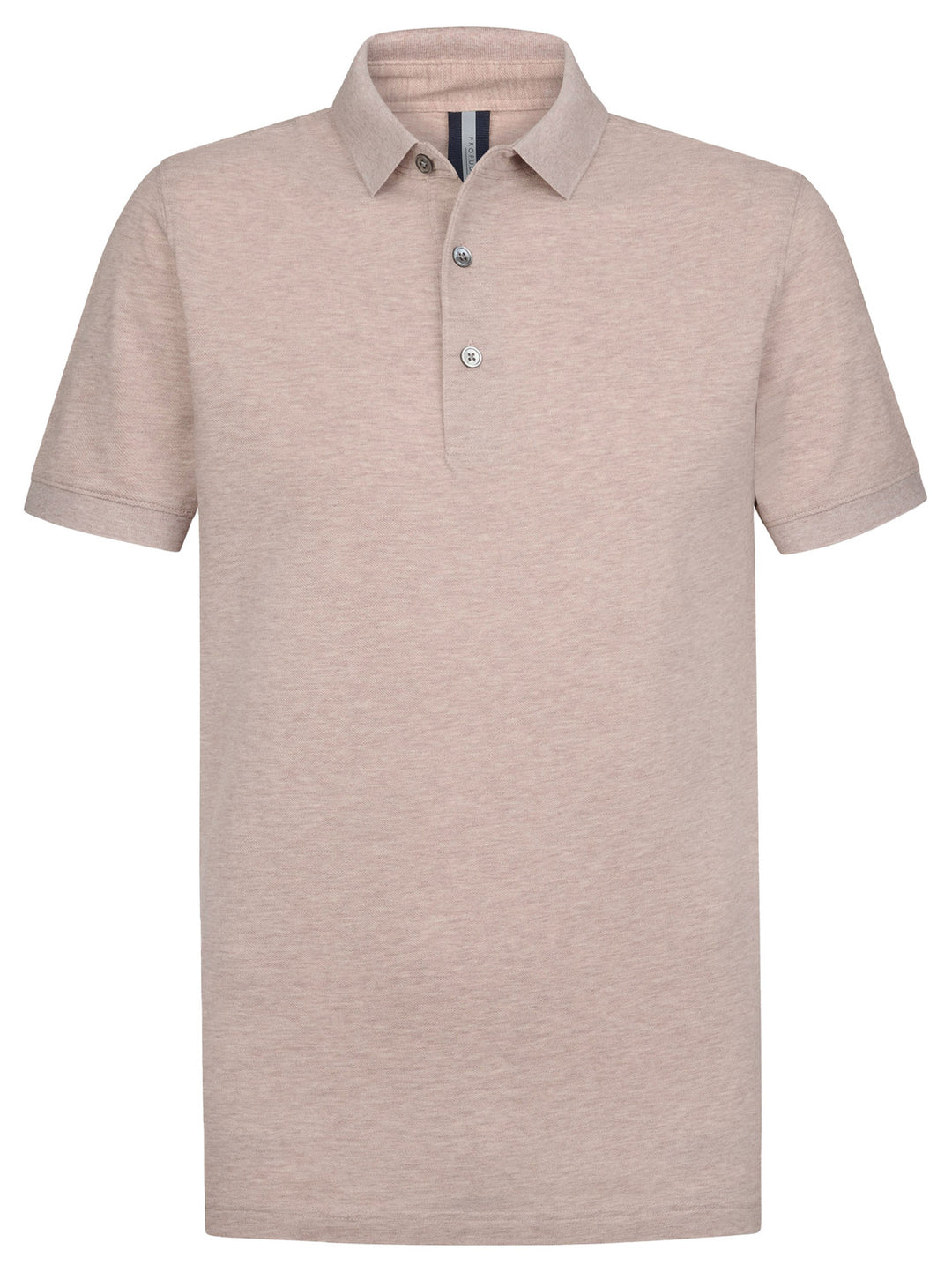 Profuomo Stretch Piqué Polo – Roze-100% katoen-HEREN POLO'S & T-SHIRTS-Roze