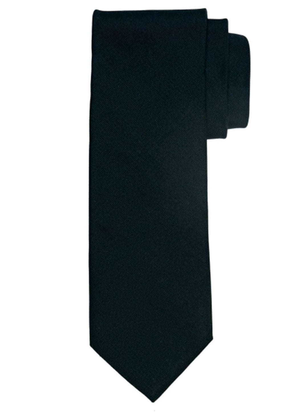 Profuomo stropdas Ribs-100% Zijde-HEREN DAS/ STRIK/POCHETTE-Zwart