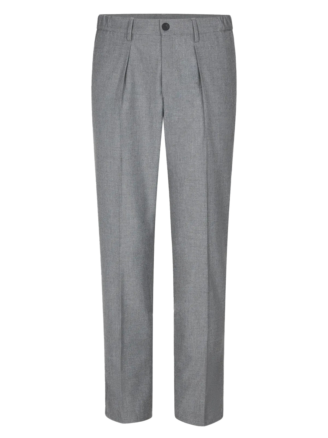 Profuomo Tech Broek – Grijs Melange-62% polyester, 33% viscose, 5% elastaan-HEREN BROEKEN-Grijs