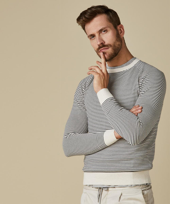 Profuomo trui-100% katoen-HEREN TRUIEN & VESTEN-Beige