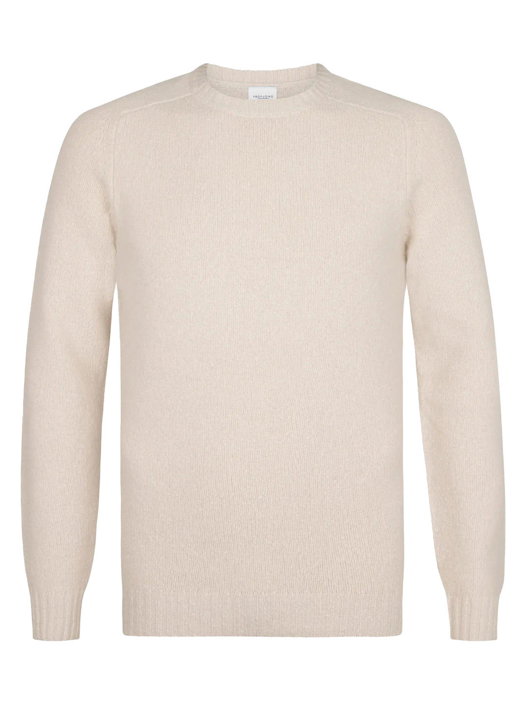 Profuomo Trui – Beige-50% wol, 28% katoen, 21% polyamide1 1% elastaan-HEREN TRUIEN & VESTEN-Beige