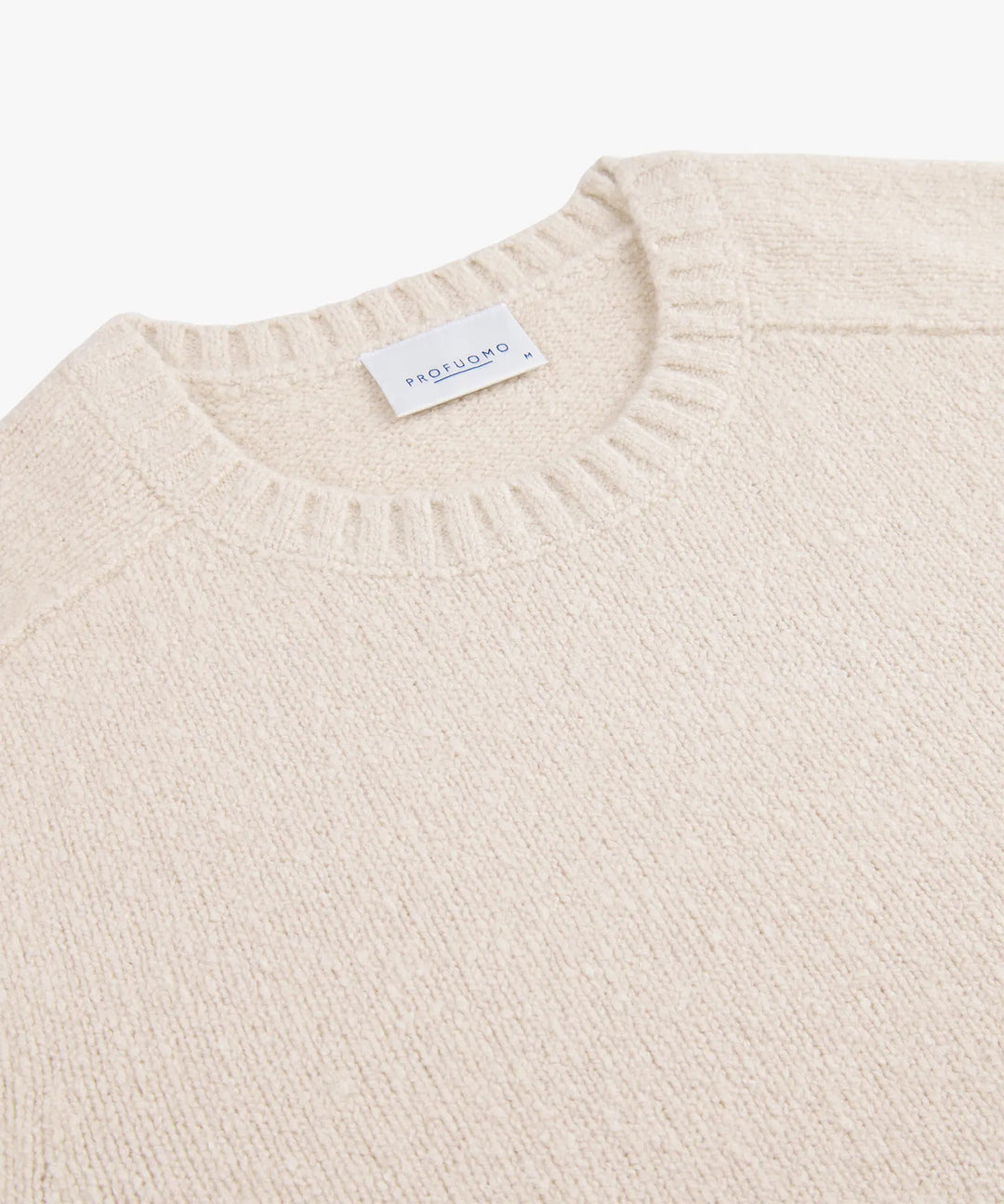 Profuomo Trui – Beige-50% wol, 28% katoen, 21% polyamide1 1% elastaan-HEREN TRUIEN & VESTEN-Beige