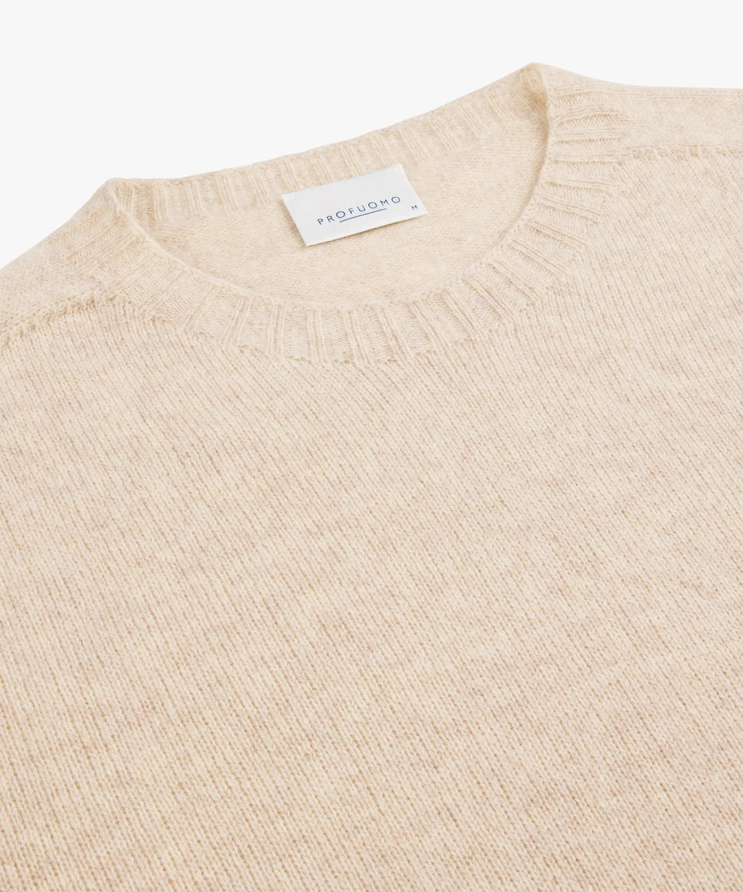 Profuomo Trui – Beige-90% wol, 10% cashmere-HEREN TRUIEN & VESTEN-Beige