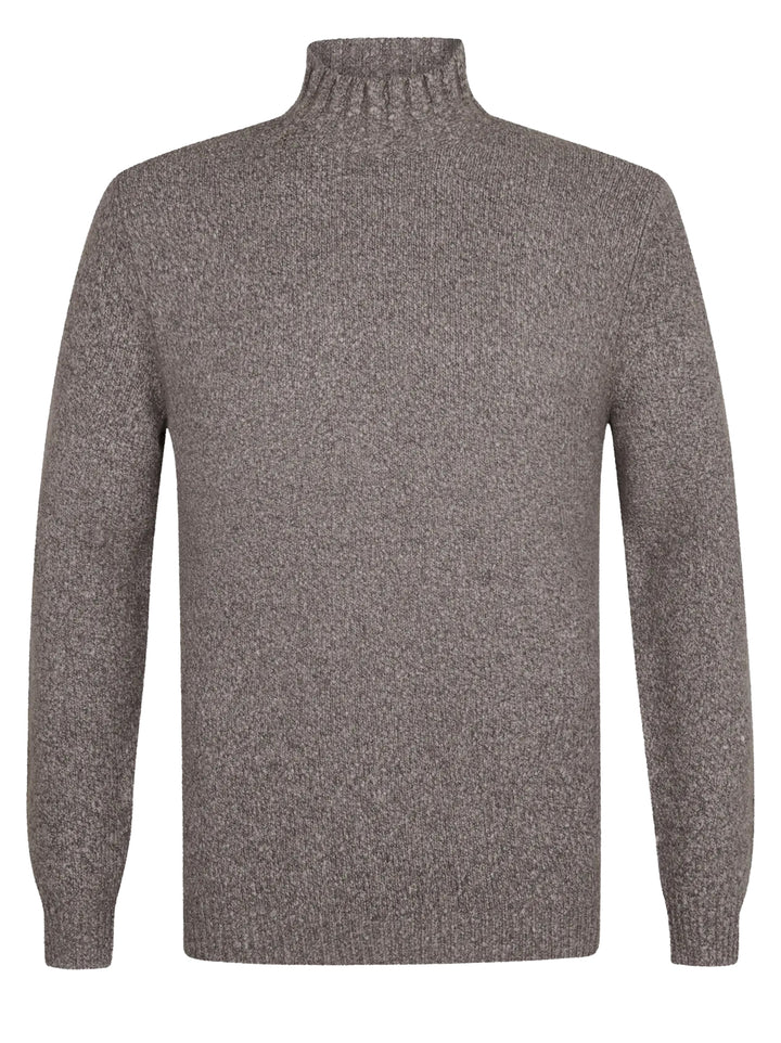 Profuomo Trui – Bruin-50% wol, 28% katoen, 21% polyamide1 1% elastaan-HEREN TRUIEN & VESTEN-Bruin