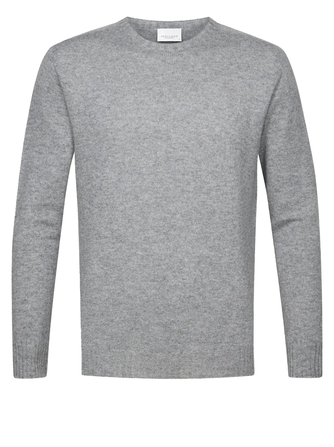 Profuomo Trui – Grijs-90% wol, 10% cashmere-HEREN TRUIEN & VESTEN-Grijs