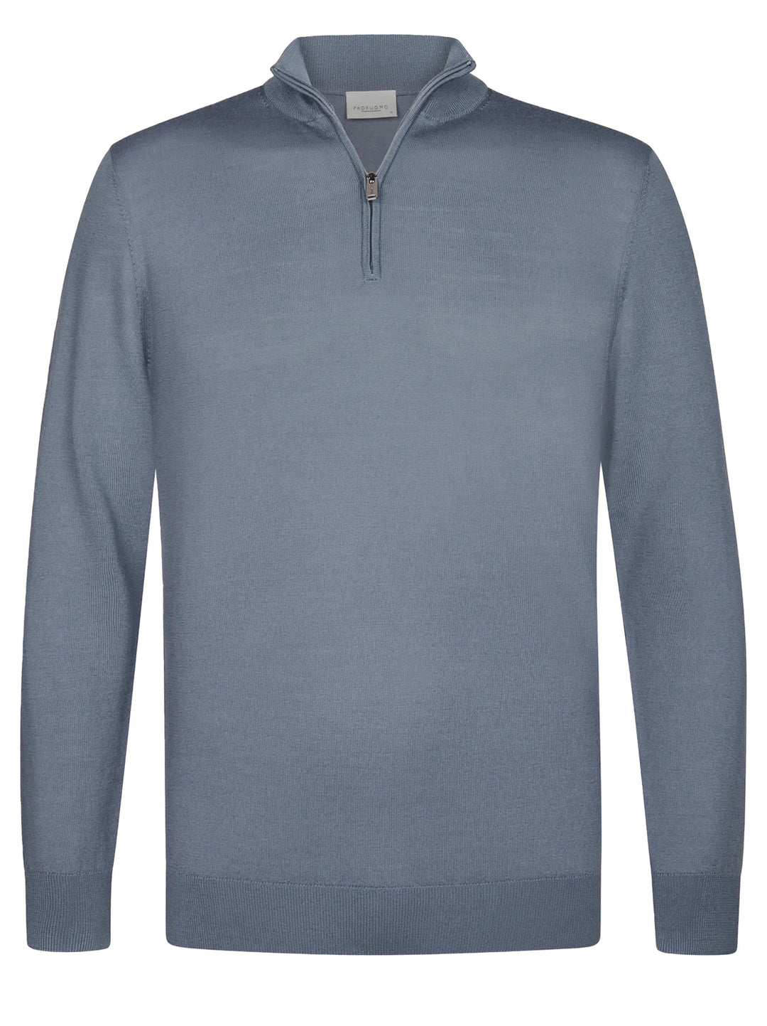 Profuomo Trui Rits – Blauw-100% wol-HEREN TRUIEN & VESTEN-Blauw