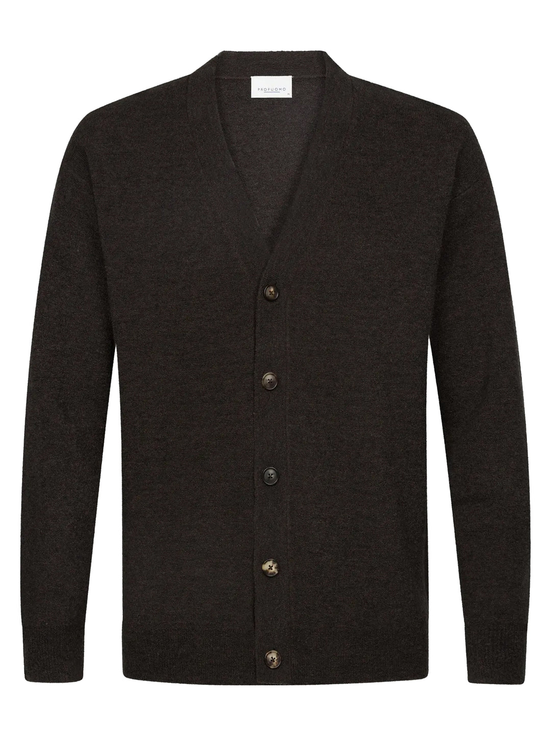 Profuomo Vest – Bruin-47% wol, 31% acrylic, 22% polyamide-HEREN TRUIEN & VESTEN-Bruin