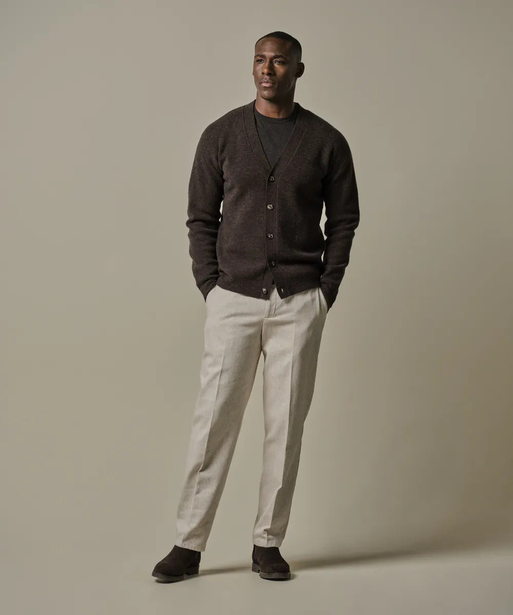 Profuomo Vest – Bruin-47% wol, 31% acrylic, 22% polyamide-HEREN TRUIEN & VESTEN-Bruin