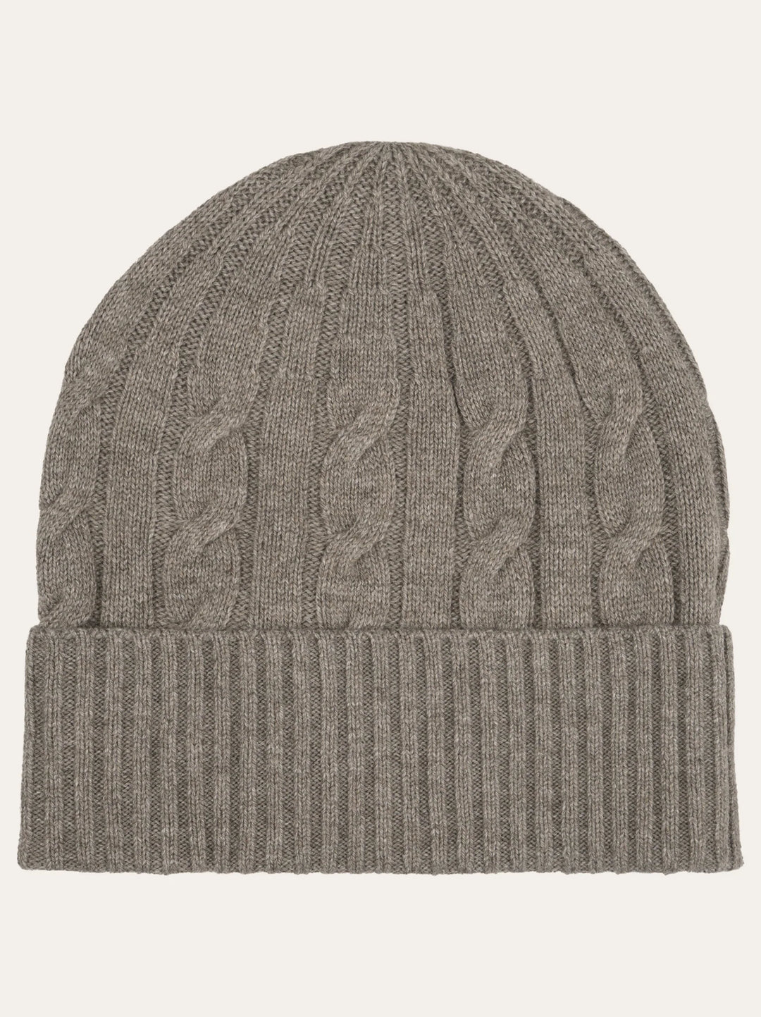 Profuomo Wollen Knitted Beanie – Bruin-50% wol, 30% polyamide, 20% modaal-HEREN ACCESSOIRES-Bruin