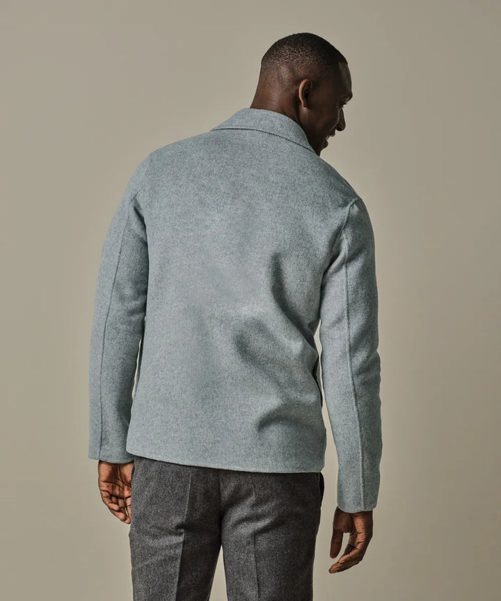 Profuomo Wollen Overshirt – Grijs-60% wol, 40% polyester-HEREN SHIRTS-Grijs