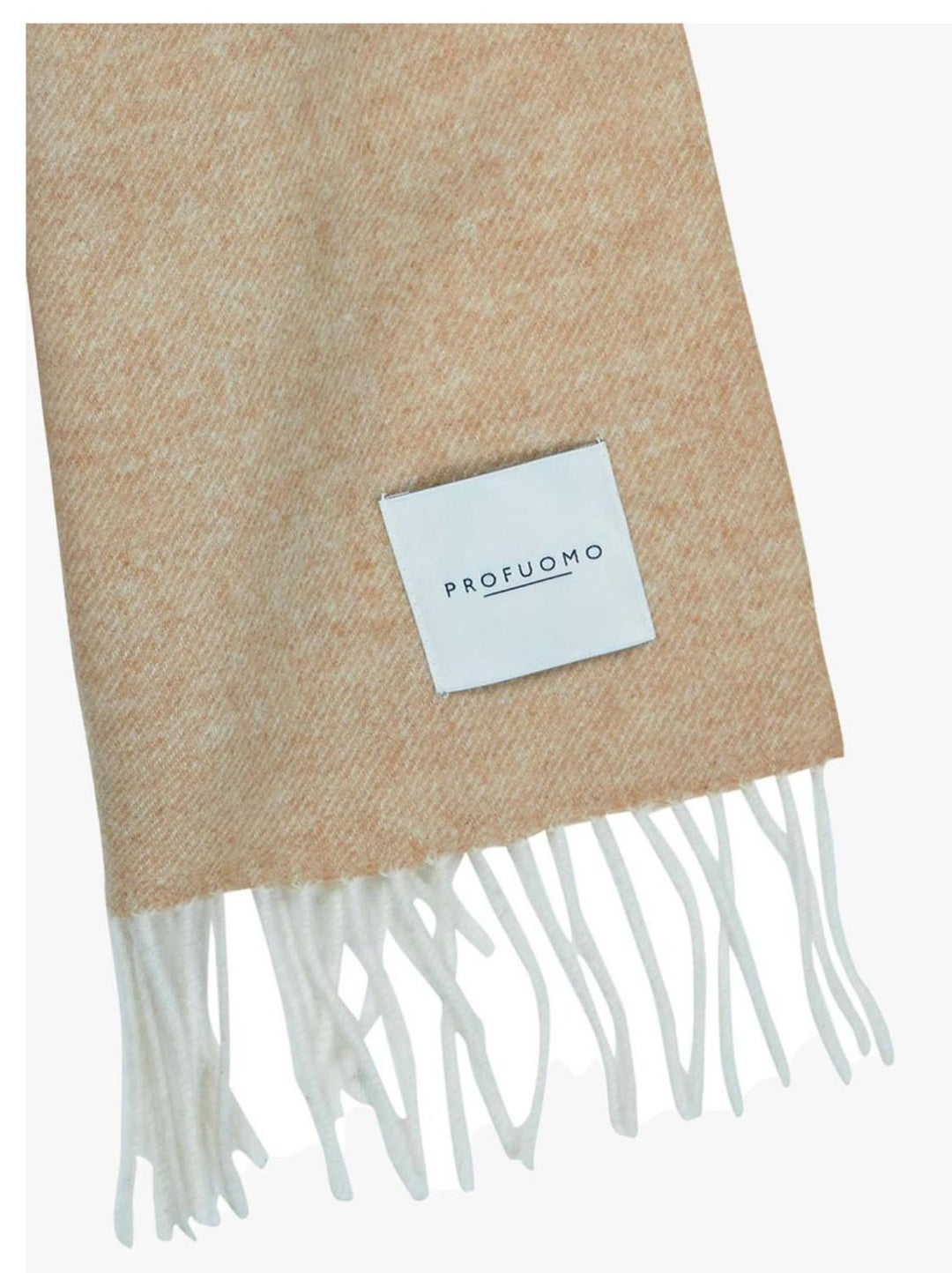 Profuomo wollen sjaal-100% wol-HEREN ACCESSOIRES-Bruin