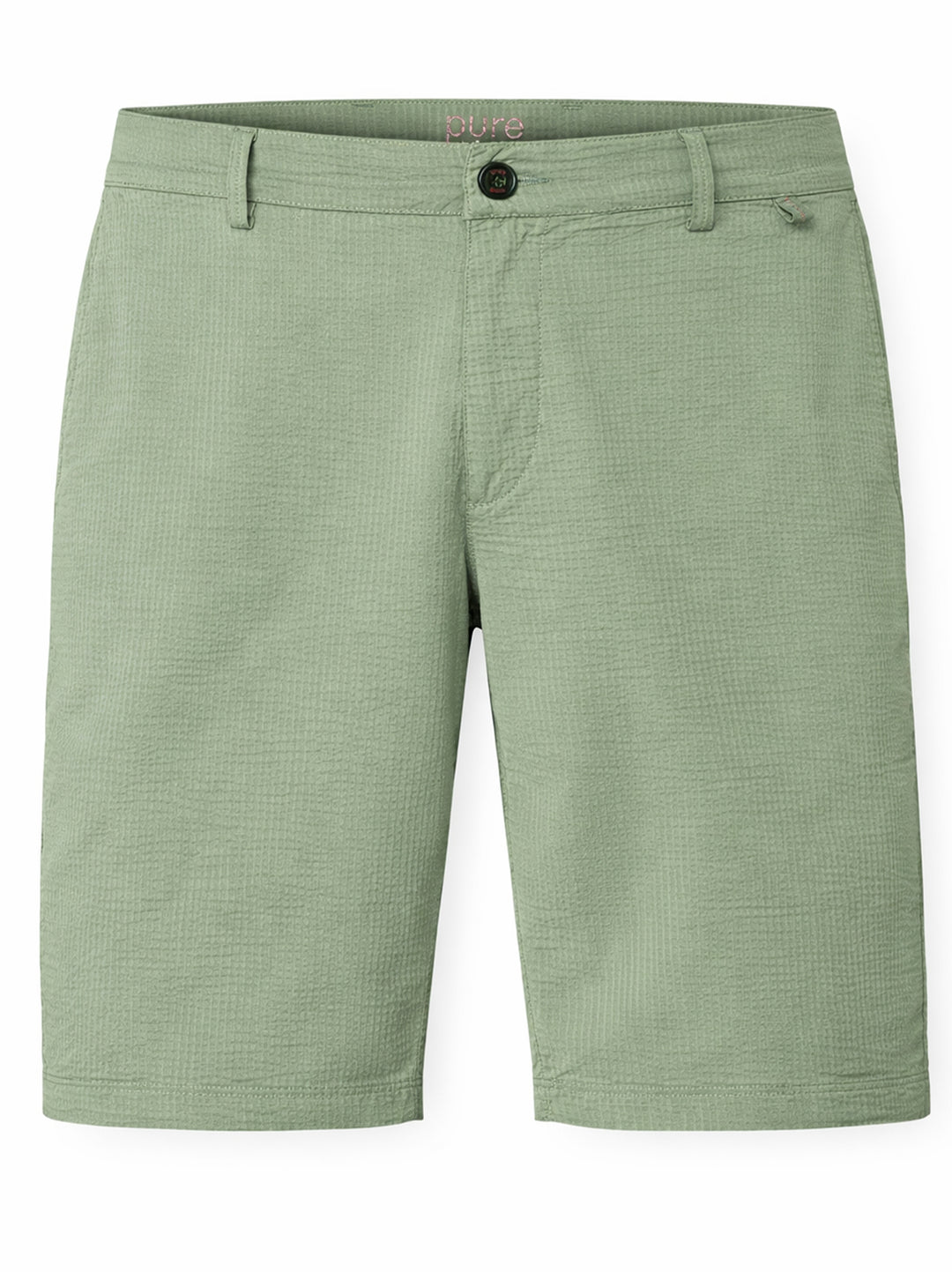 PURE Functional Bermuda Short– Groen-86% polyamide, 14% elastaan-HEREN BROEKEN-Groen