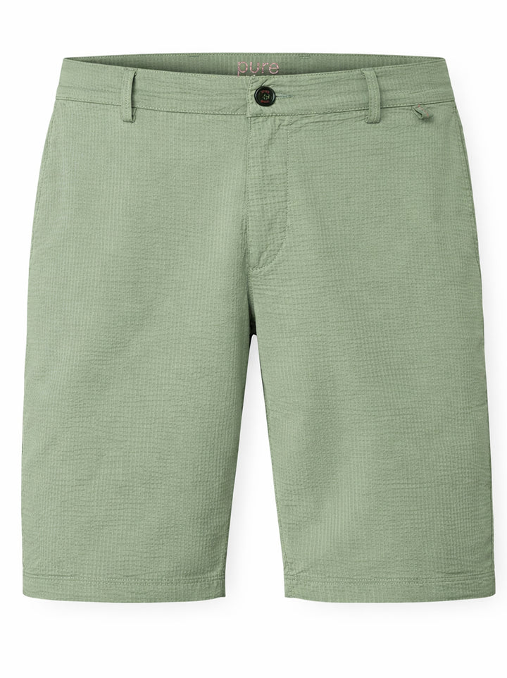PURE Functional Bermuda Short– Groen-86% polyamide, 14% elastaan-HEREN BROEKEN-Groen
