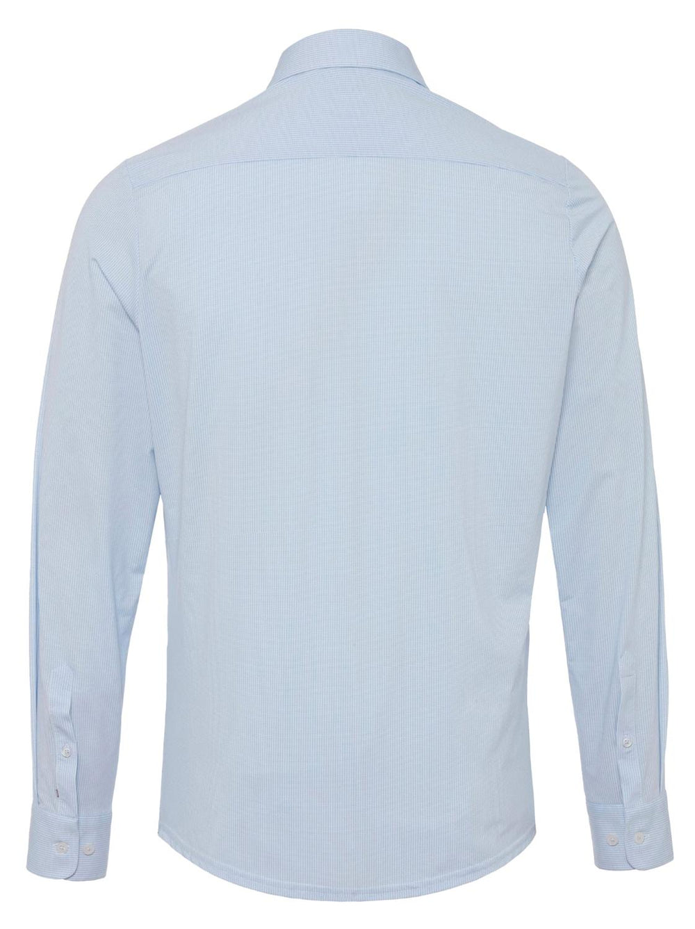 Pure H.TICO slim fit overhemd-83% polyamide, 17% elasthaan-HEREN SHIRTS-Blauw
