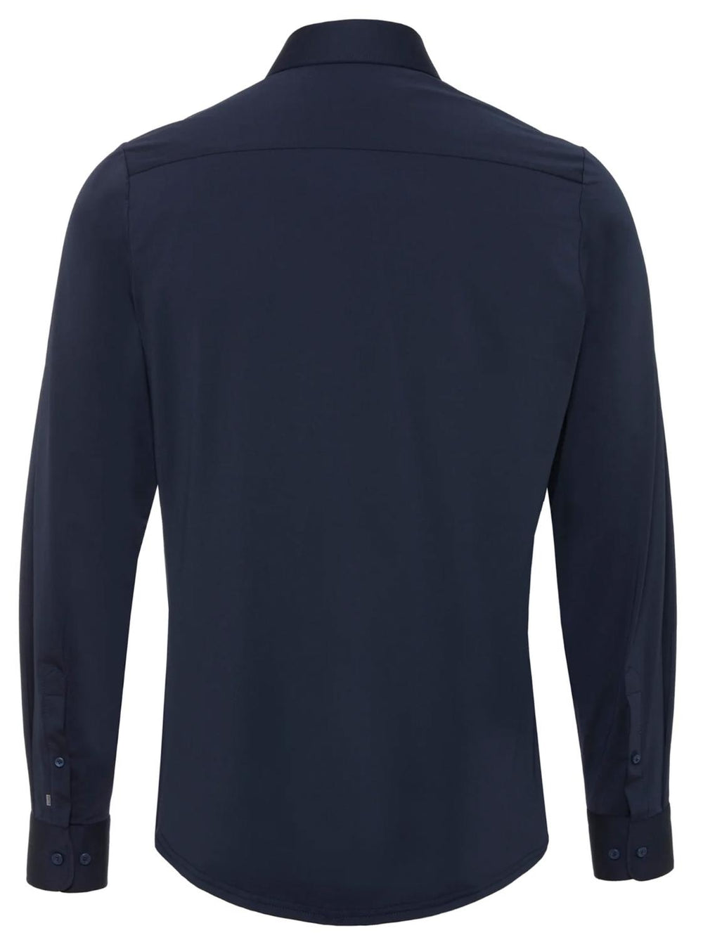 Pure H.tico slim fit overhemd-87% polyamide, 13% elasthaan-HEREN SHIRTS-Blauw