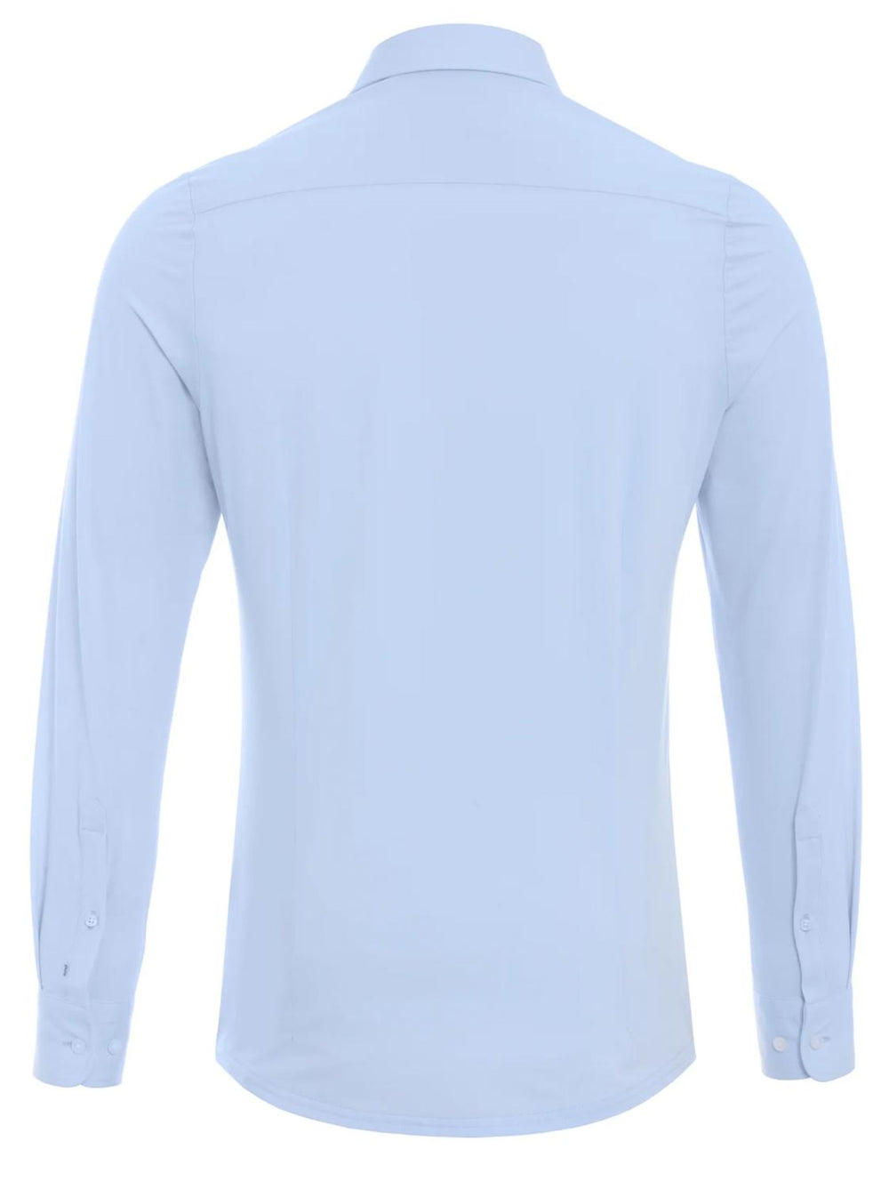 Pure H.tico slim fit overhemd-87% polyamide, 13% elasthaan-HEREN SHIRTS-Blauw