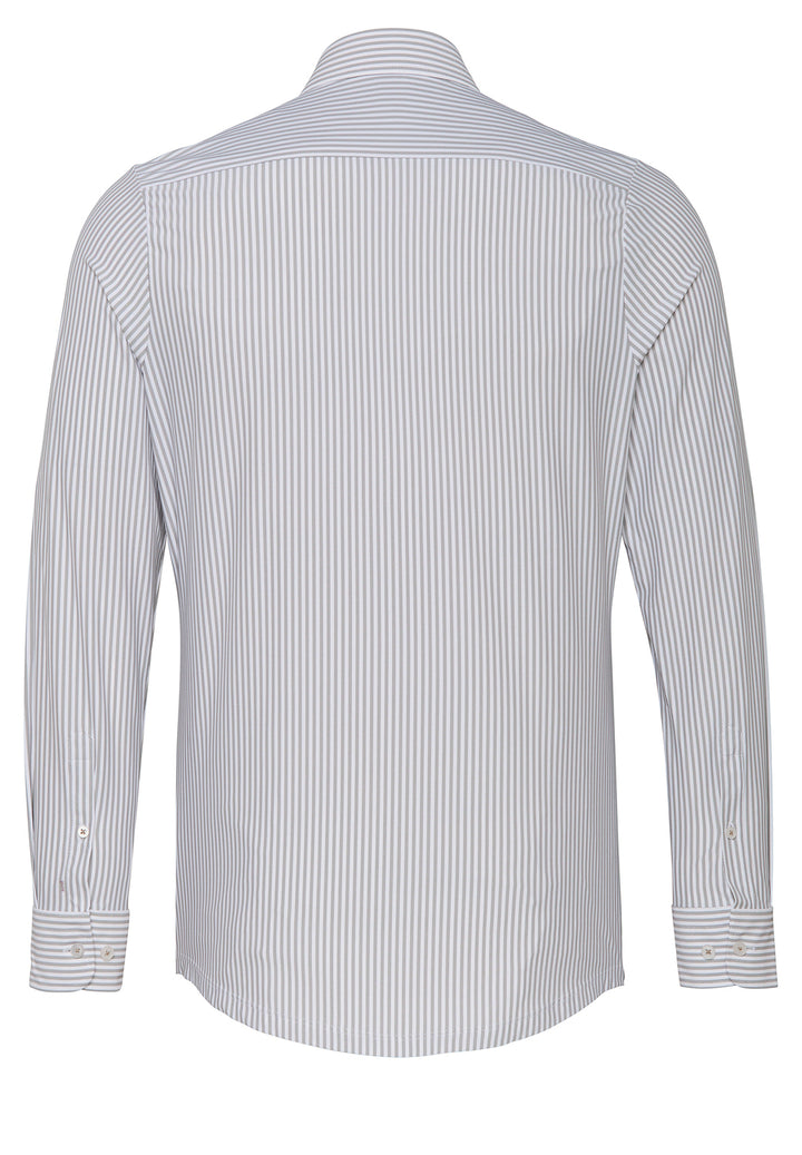 Pure Hatico Overhemd-86% polyamide, 14% elasthaan-HEREN SHIRTS-Beige