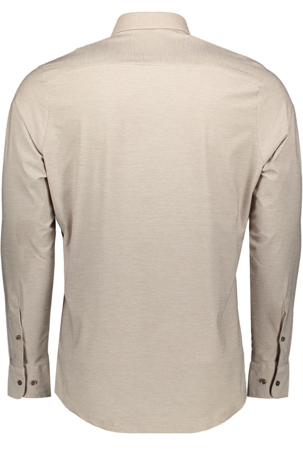 Pure Hatico Slim Fit Overhemd-60% Polyester<br />29% Polyamid<br />11% Elastaan-HEREN SHIRTS-Beige